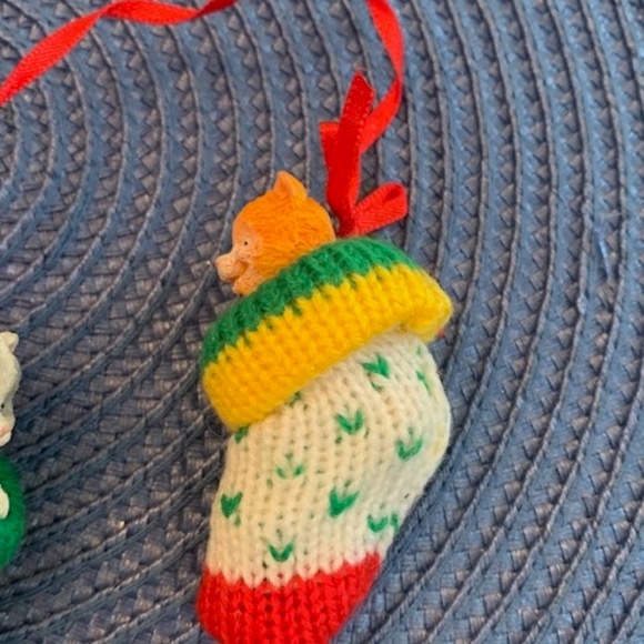 Two Cute Kitties in Christmas Stocking Ornament for the Cat Lover - Picture 6 of 6